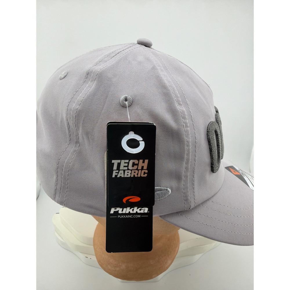 TriTech Ocean Gray 4-Way Stretch UPF 30 Performance Baseball Cap - Picture 2 of 5